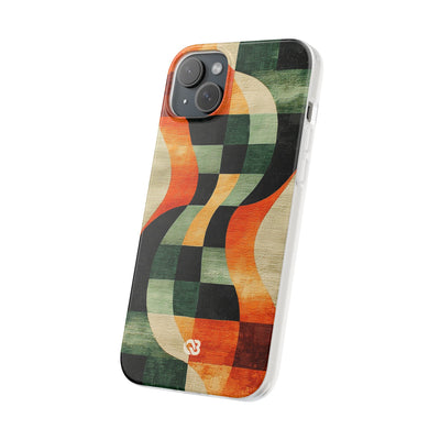 Burnt Orange Curve · Soft Phone Case for iPhone