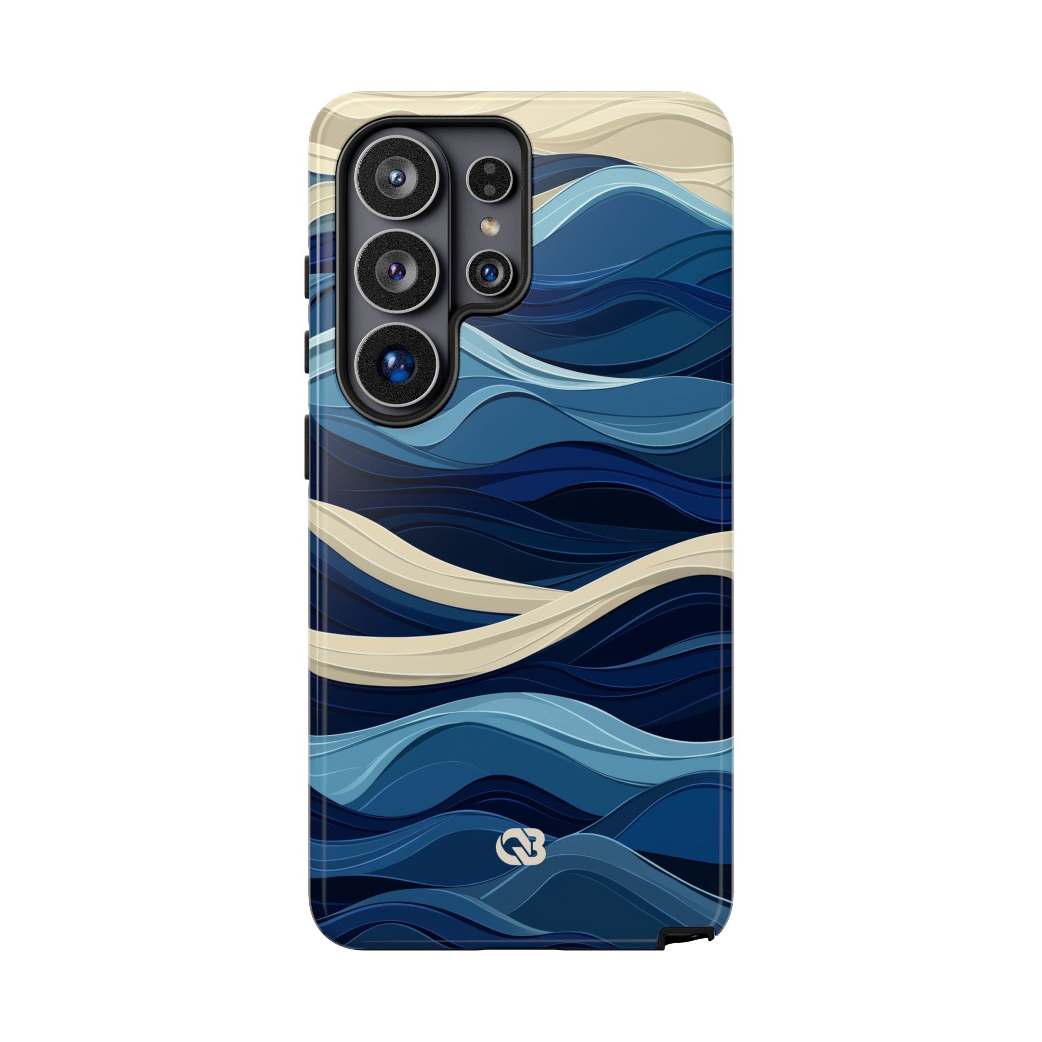 Cobalt Coast Layers · Coque de téléphone Tough pour Samsung