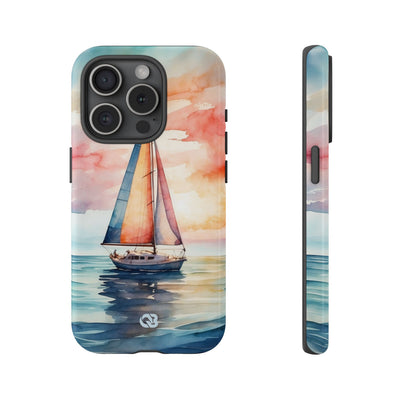Crimson Horizon Sail · Tough Hoesje voor iPhone