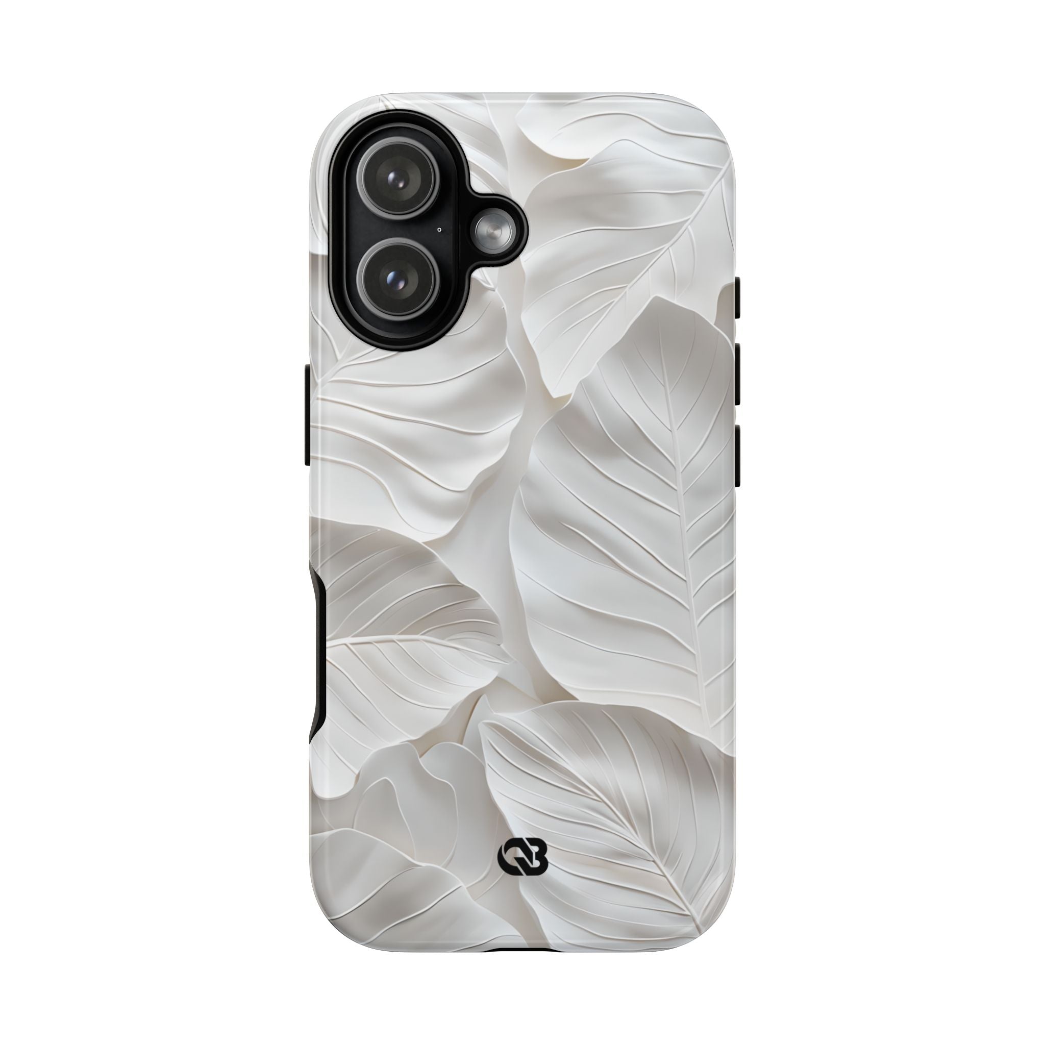 Sculpted Ivory Leaves · Tough Coque de téléphone pour iPhone