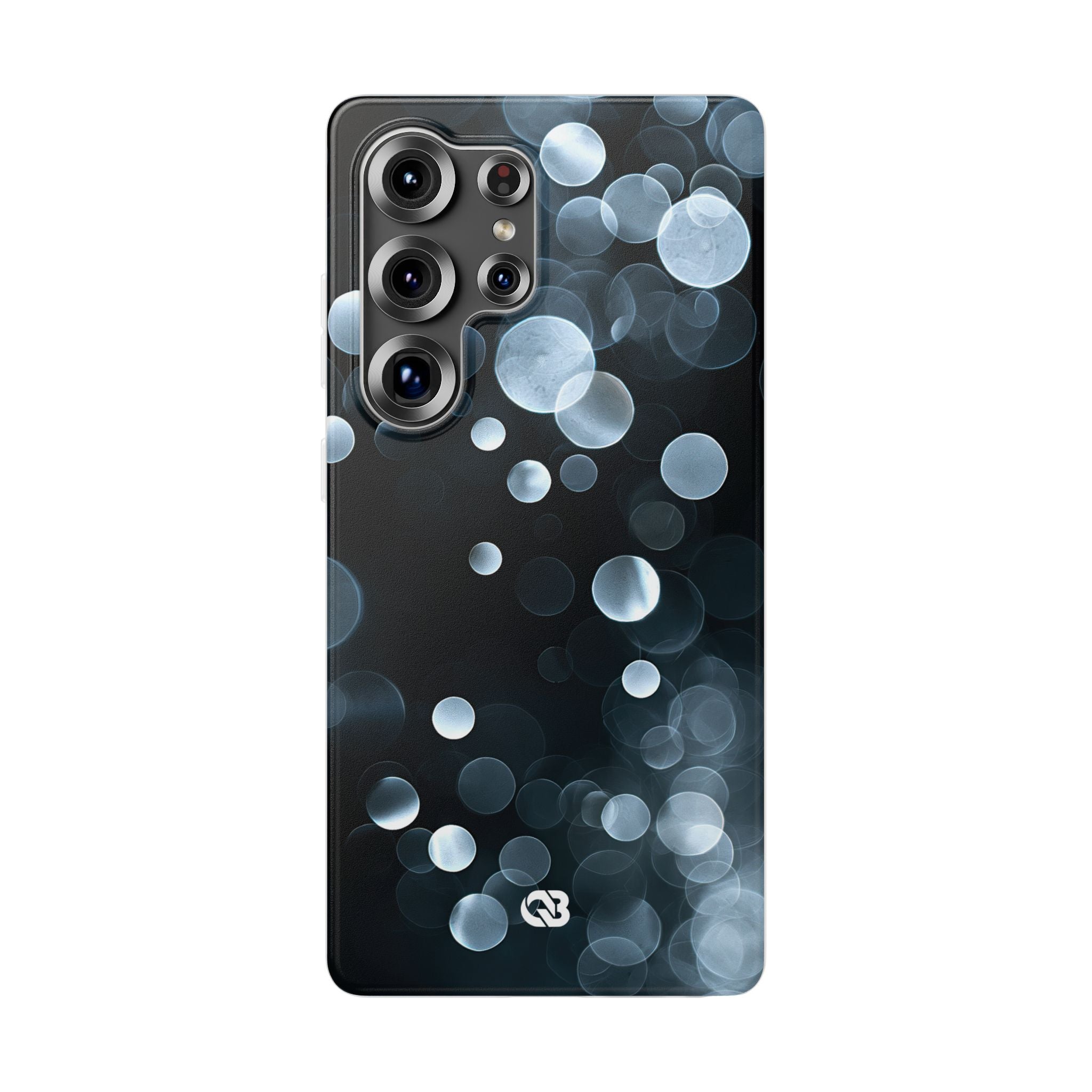 Black Lite Phone Case for Samsung - Silver Orbit Glow
