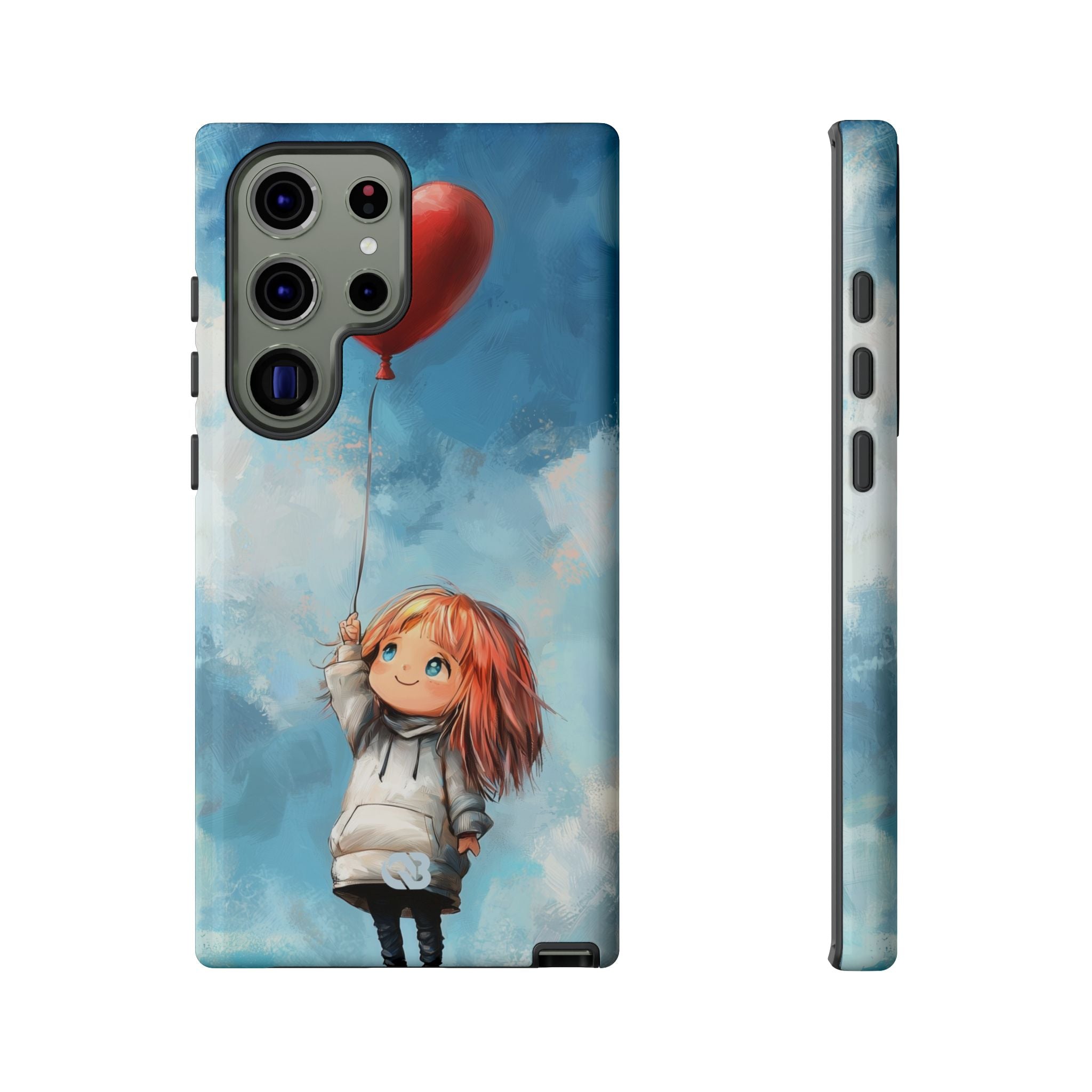 Crimson Heart Sky · Tough Phone Case for Samsung
