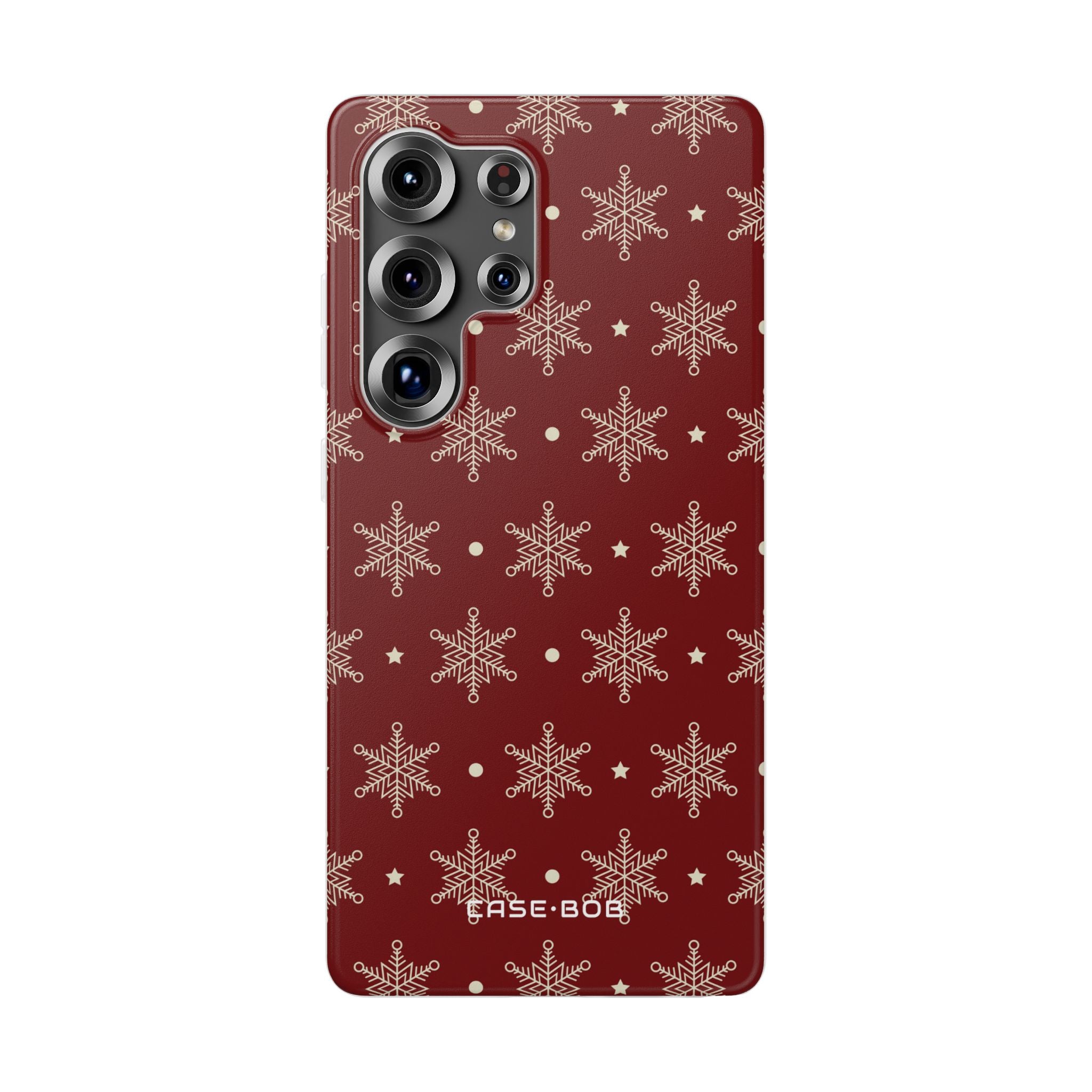 Cream Schneeflocke Crimson Samsung S25 Ultra Case - Soft
