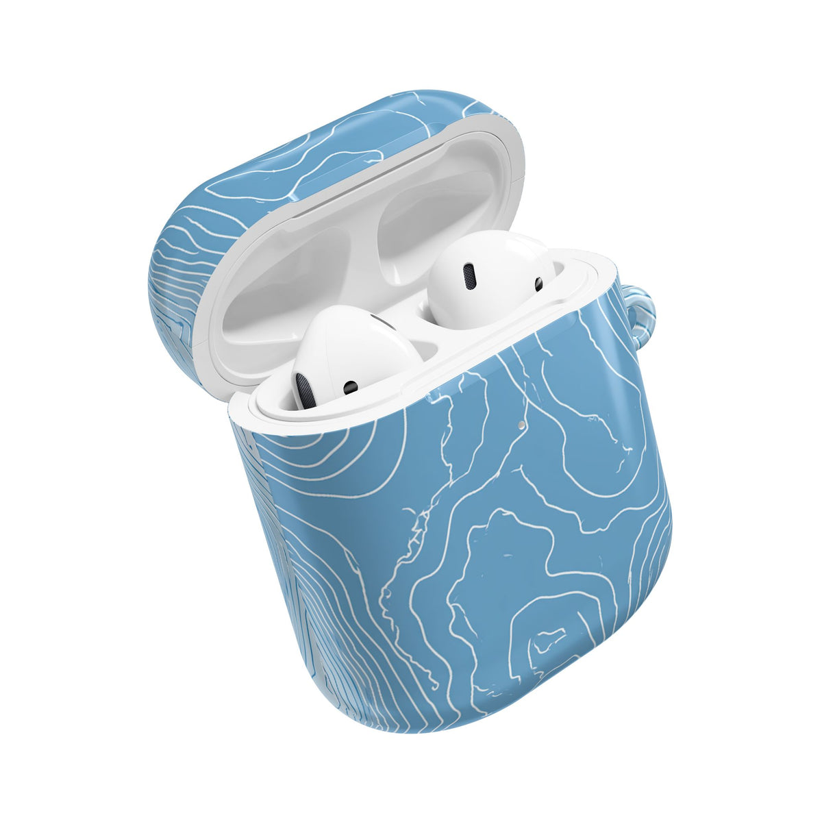 Glacial Basin Topo · Hard Case for AirPods & AirPods Pro · Blue