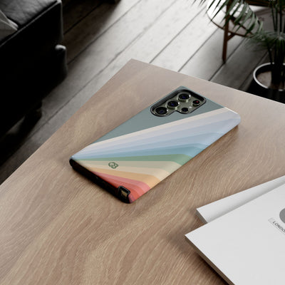 Green Tough Phone Case for Samsung - Sage Prism Beam