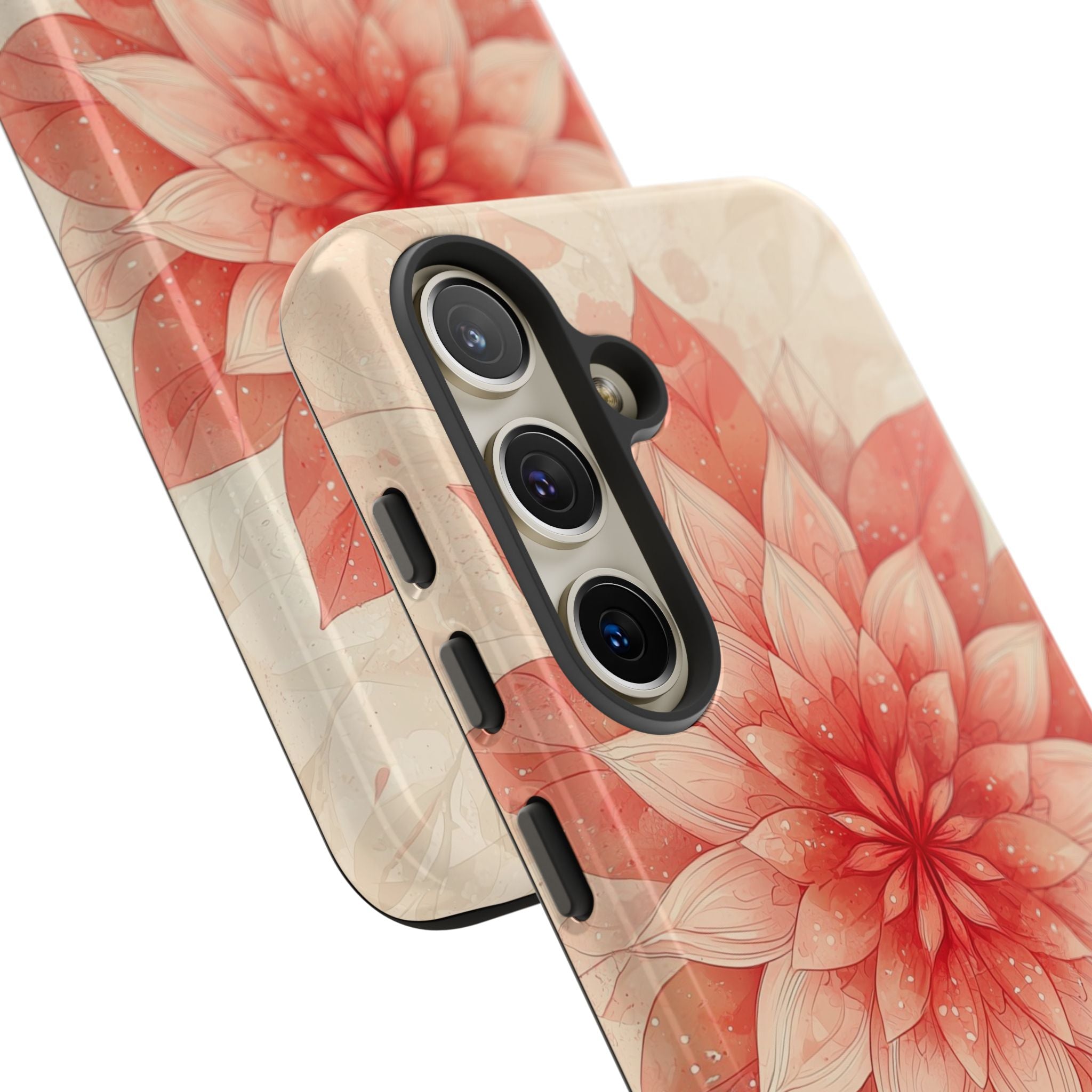 Coral Layered Bloom · Tough Handyhülle für Samsung