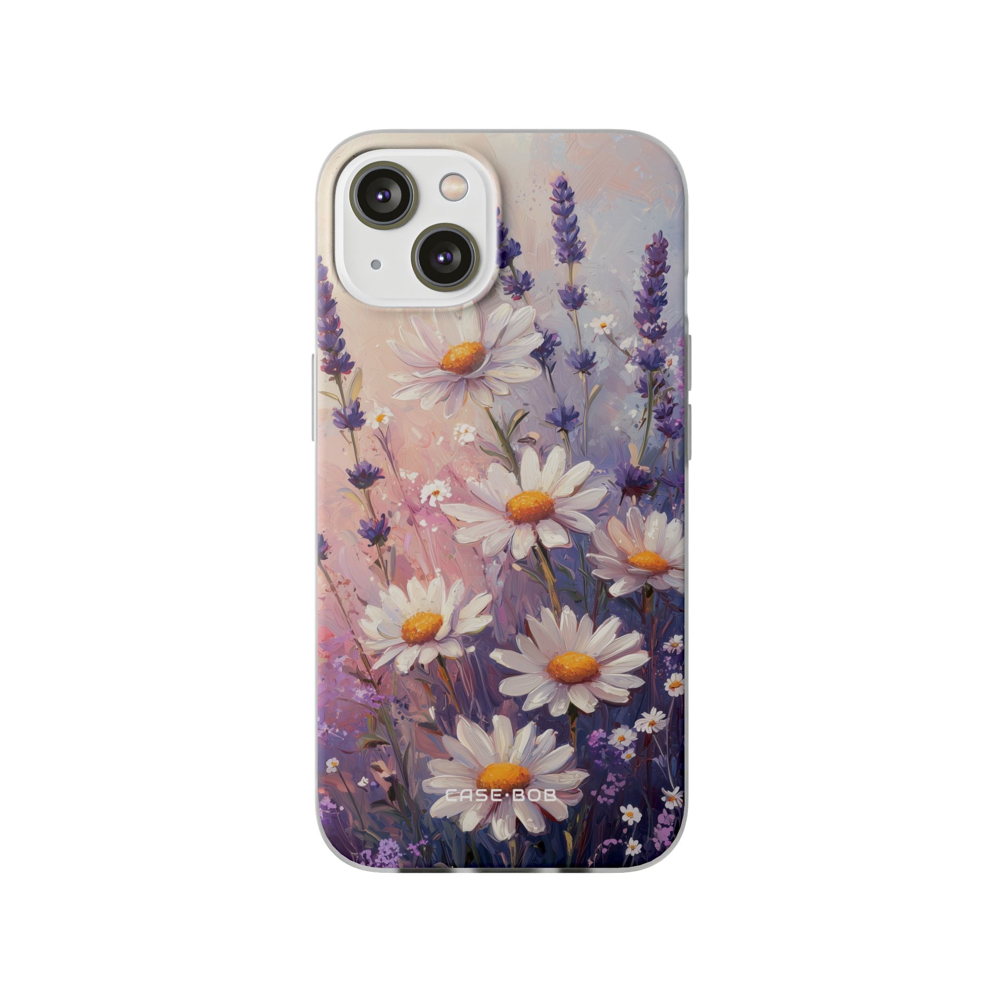 Daisy Lavender Bloom iPhone 14 Cover - Blød