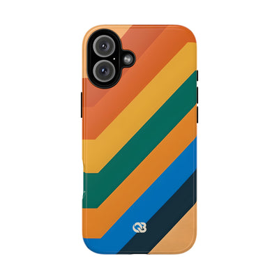 Retro Ridge Lines · Tough Hoesje voor iPhone