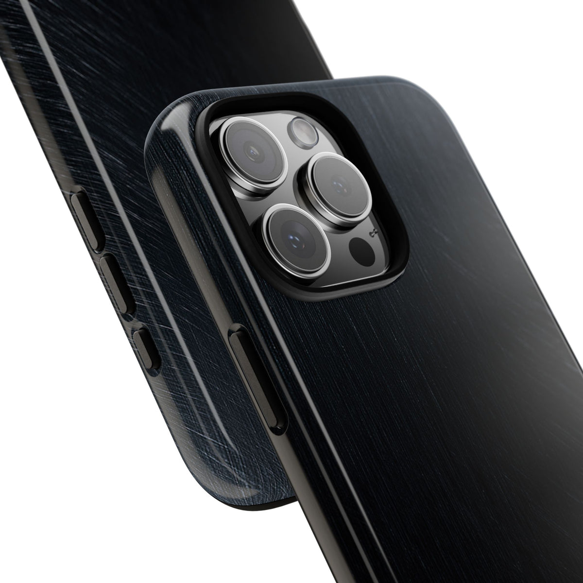 Brushed Obsidian Steel · Tough Phone Case for iPhone · Black