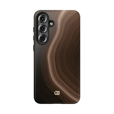 Brown Tough Phone Case for Samsung - Bronzed Canyon Relief