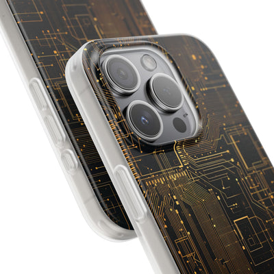 Gold Lite Phone Case for iPhone - Amber Core Mainframe