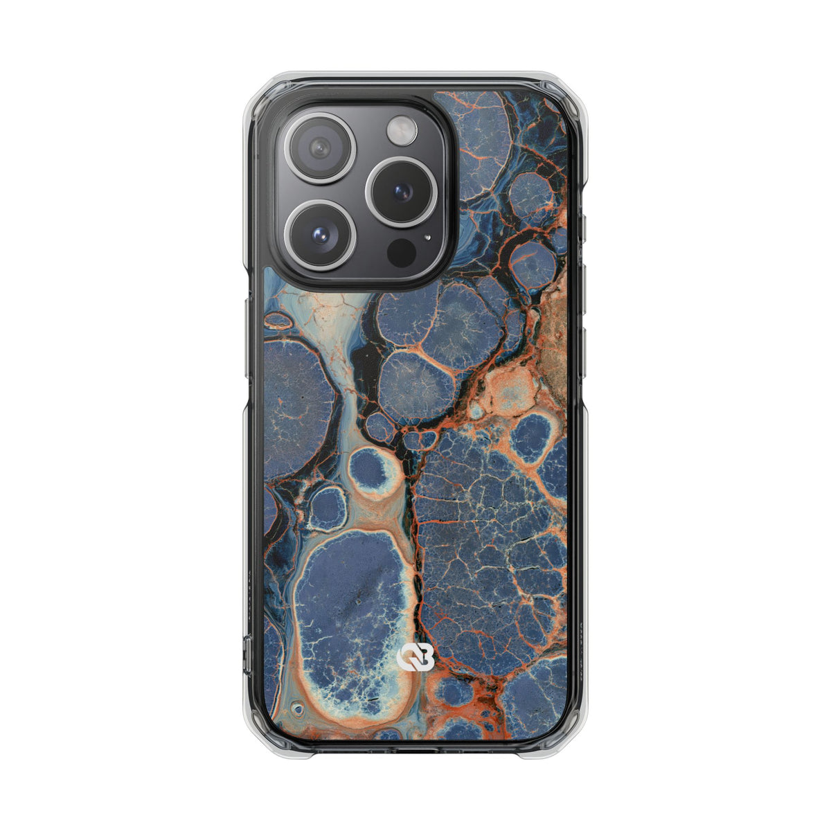 Astral Orb Resonance · Clear Impact Magnetic Phone Case for iPhone · Blue
