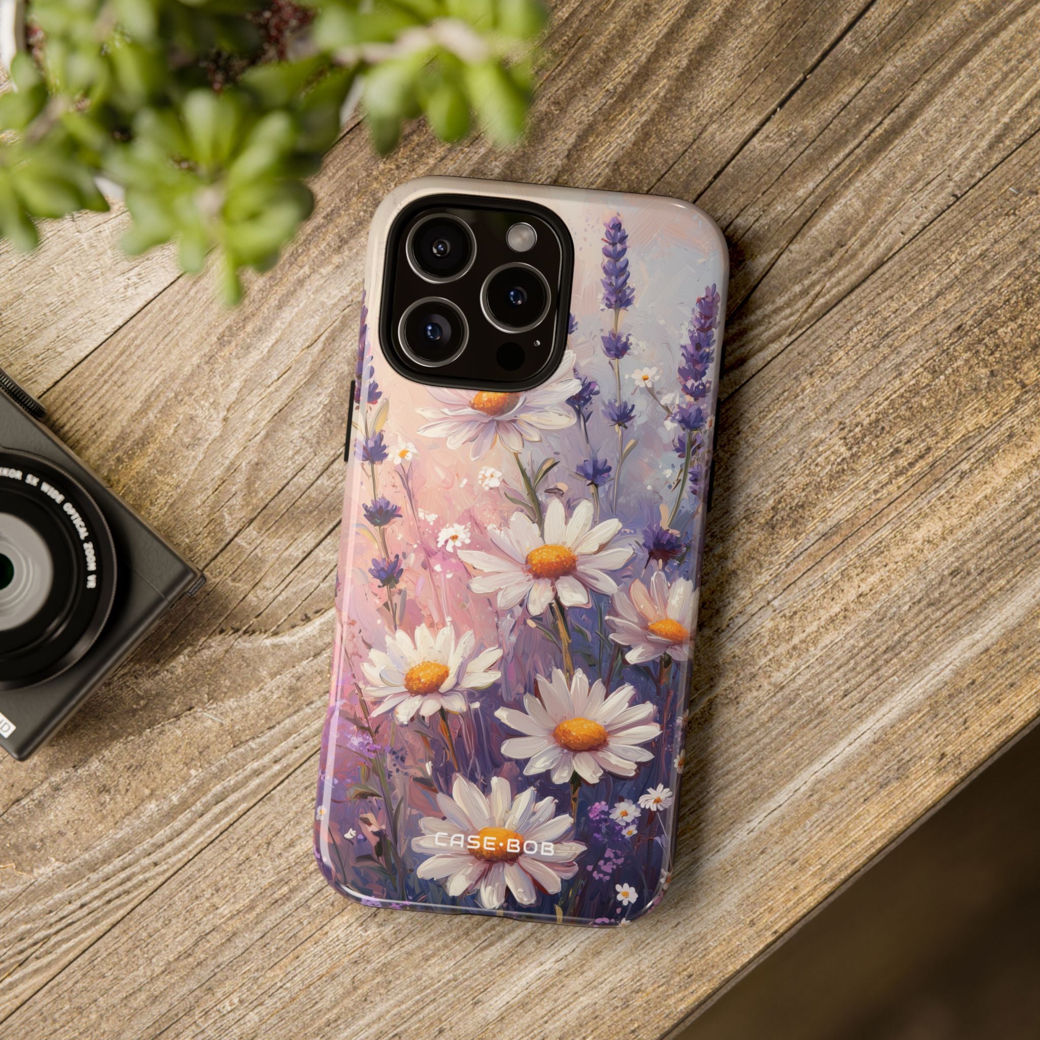 Daisy Lavender Bloom iPhone 16 Pro Max - Kova suojakotelo