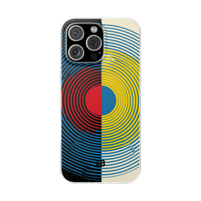 Blue Lite Phone Case for iPhone - Primary Circuit Orbit