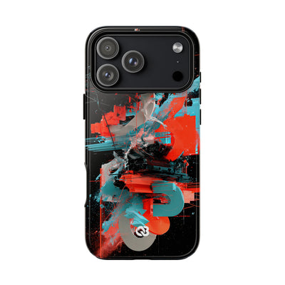 Fragmented Cyber Core · Tough Phone Case for iPhone · Black