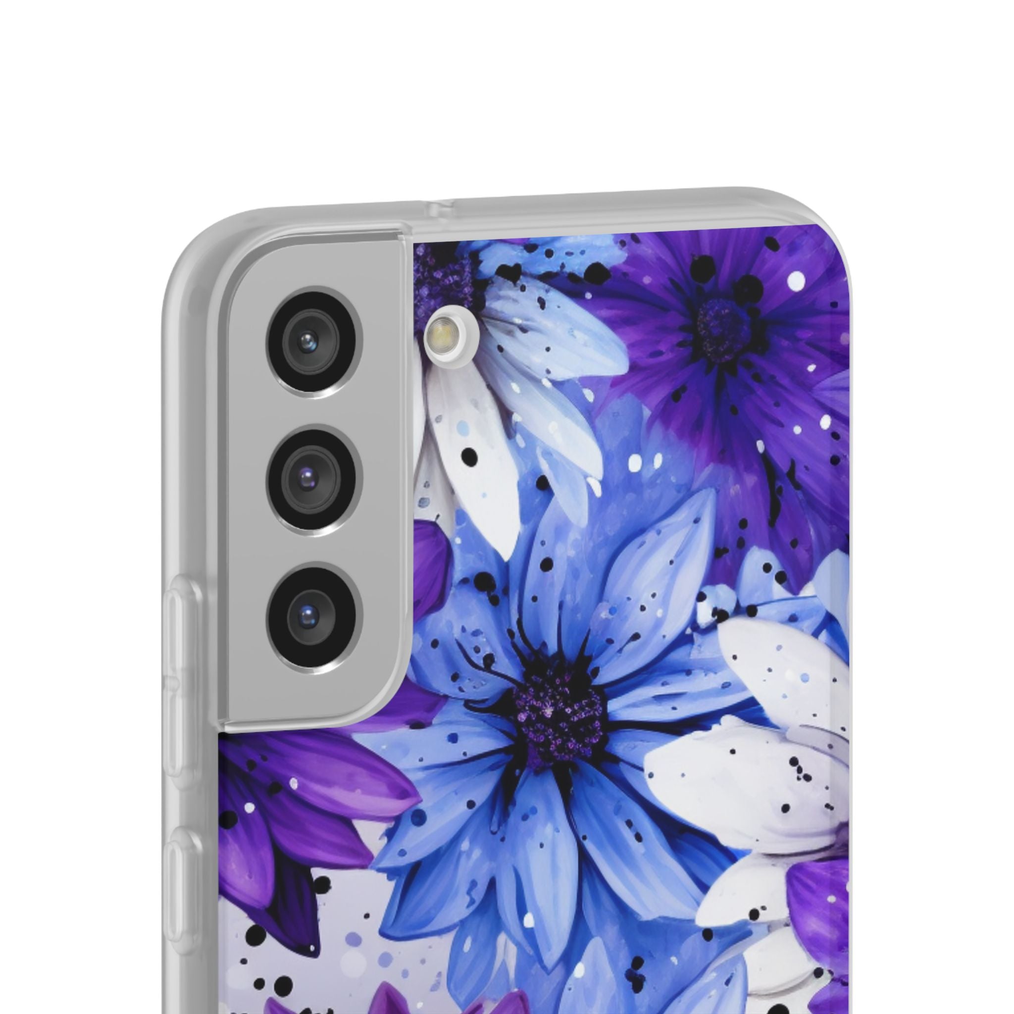 Ink Splatter Blooms · Soft Phone Case for Samsung