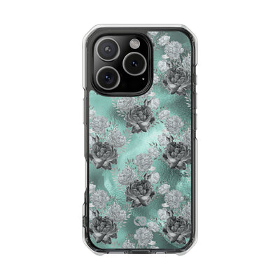 Frost Mint Floral · Impact Phone Case for iPhone · Magsafe