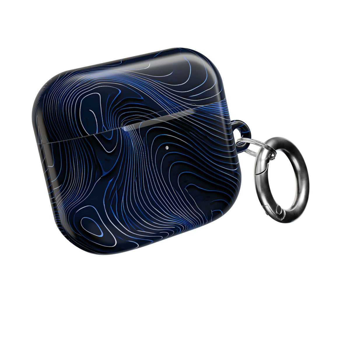 Midnight Topography · Hard Case for AirPods & AirPods Pro · Blue