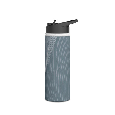 Slate Contour Drift · Insulated Water Bottle · Grey