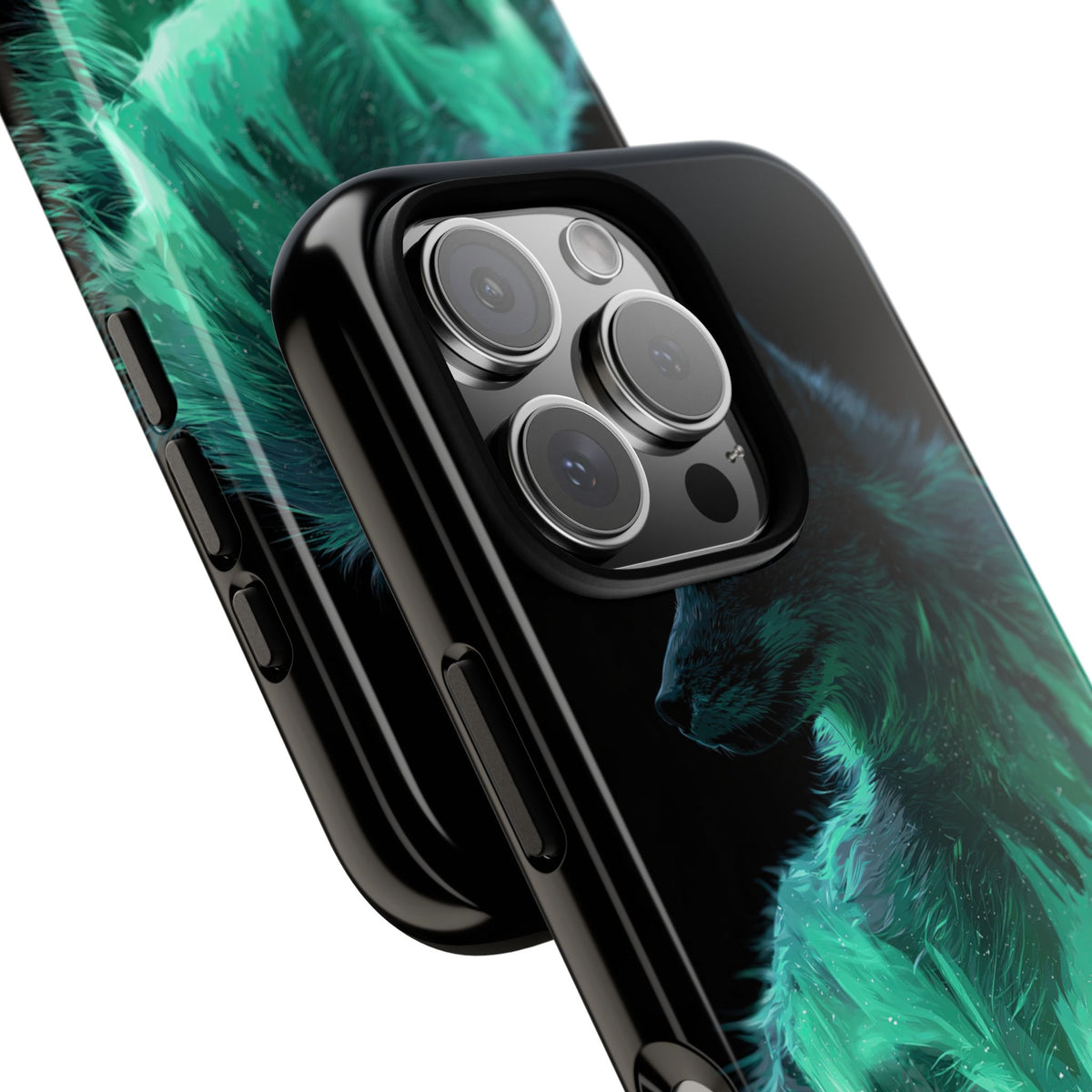 Nordic Aurora Fox · Tough Phone Case for iPhone · Teal