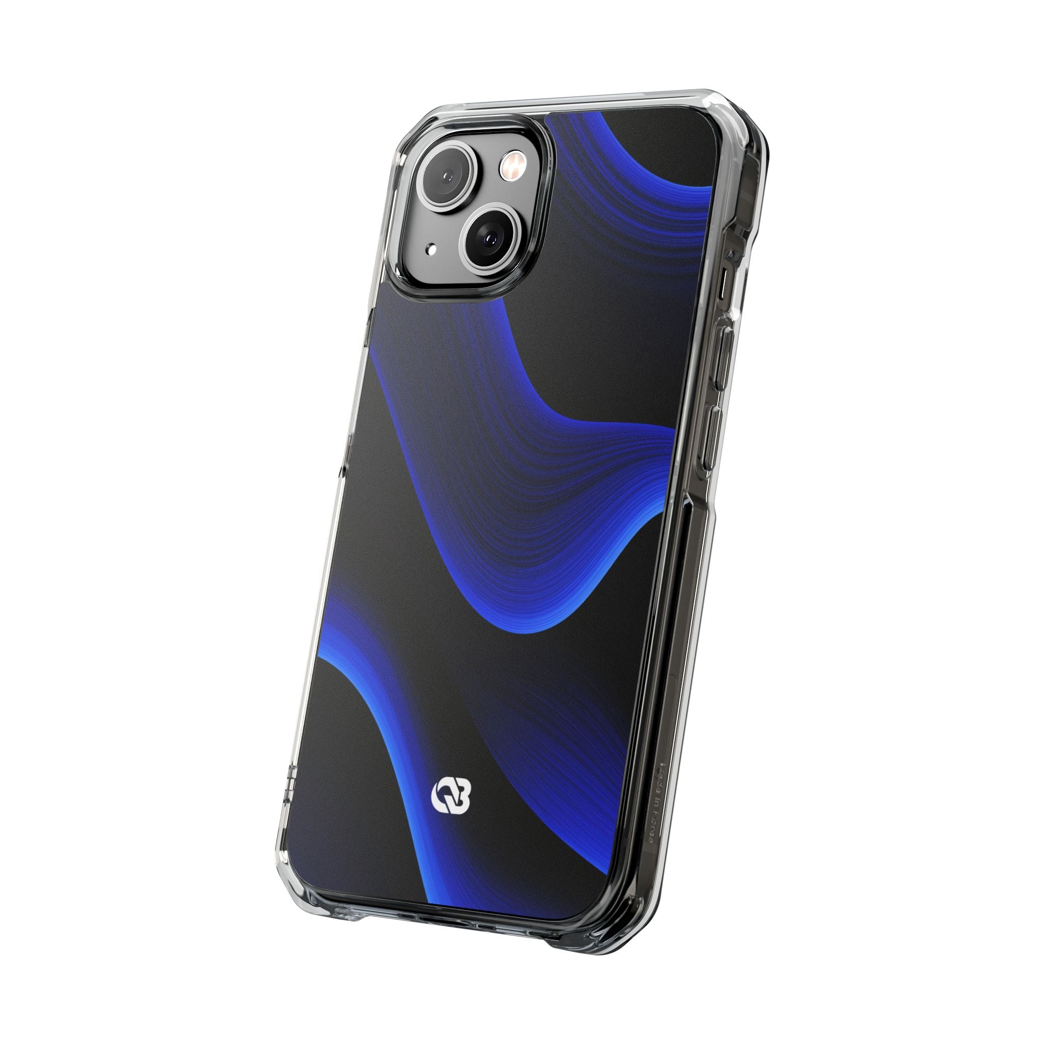 Blue Impact MagSafe Phone Case for iPhone - Electric Cobalt Flow
