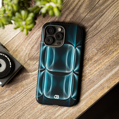 Translucent Cyber Grid · Tough Phone Case for iPhone · Teal