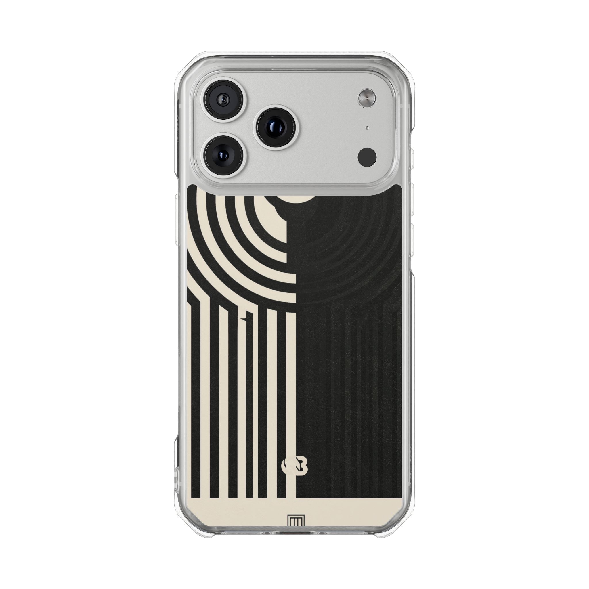 Beige Impact MagSafe Phone Case for iPhone - Monolith Ivory Signal