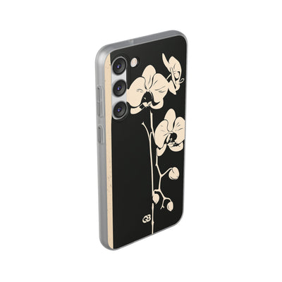 Black Lite Phone Case for Samsung - Obsidian Bone Orchid