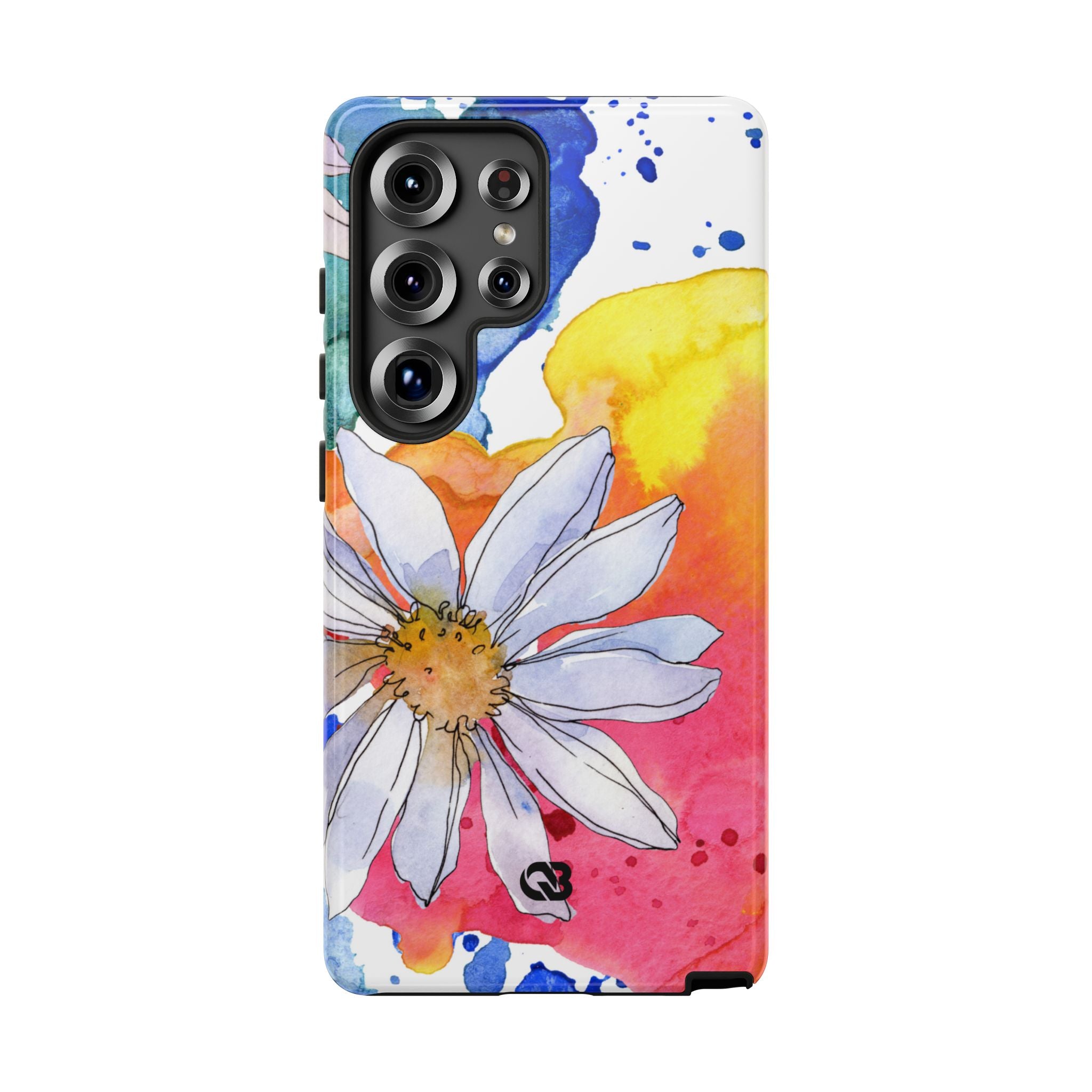Vivid Bloom Splatter · Tough Handyhülle für Samsung