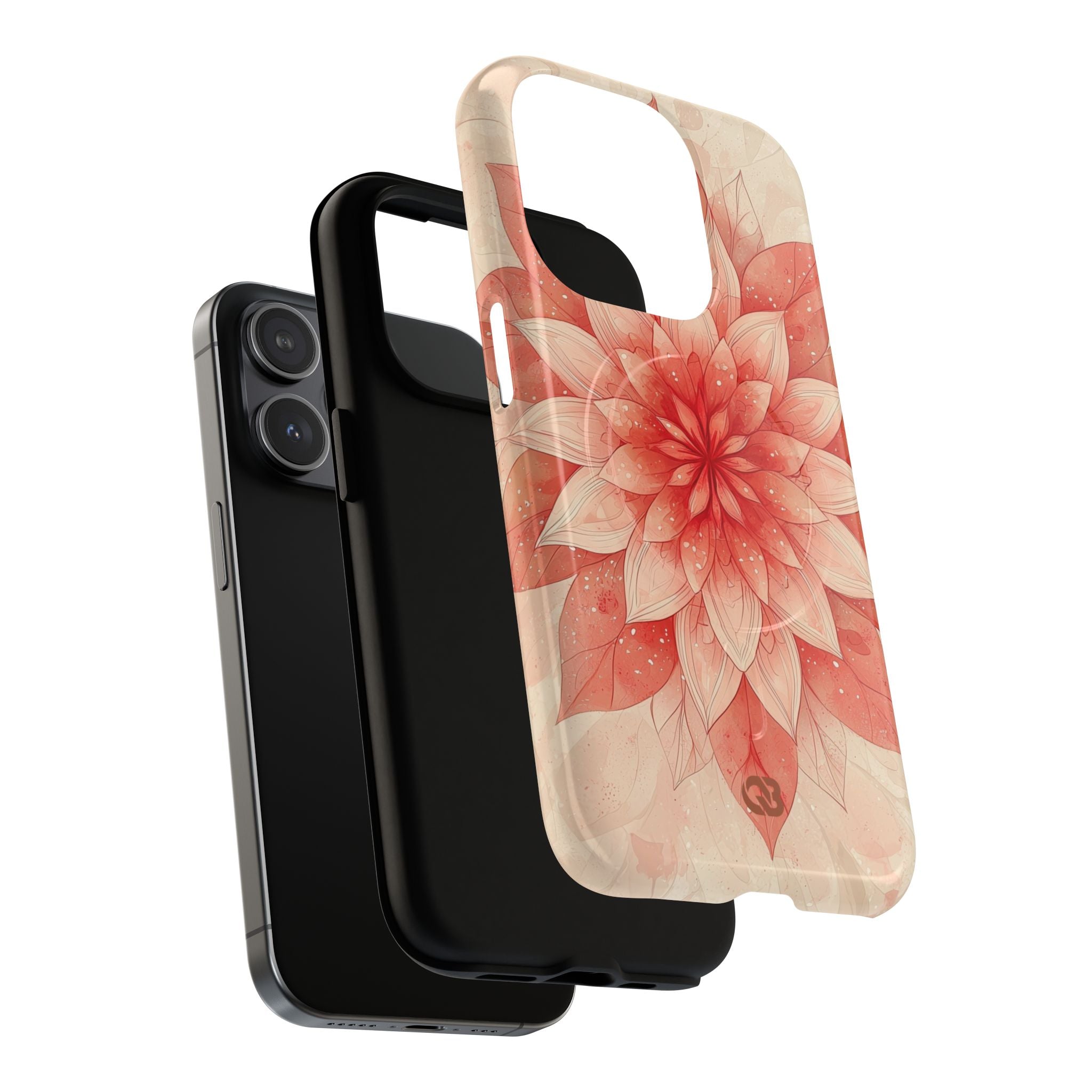 Coral Layered Bloom · Tough+ Handyhülle für iPhone · Magsafe