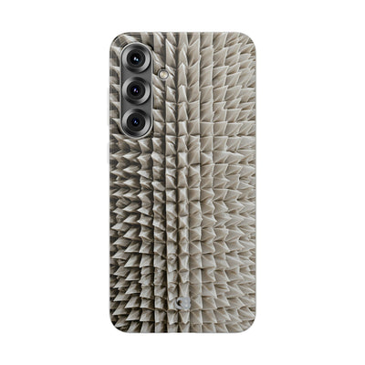 Beige Lite Phone Case for Samsung - Bone Spiked Grid