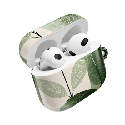 Layered Eucalyptus Study · Hard Case for AirPods & AirPods Pro · Green