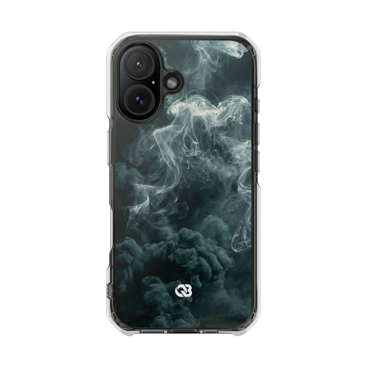 Luminescent Vapor Drift · Clear Impact Magnetic Phone Case for iPhone · Teal