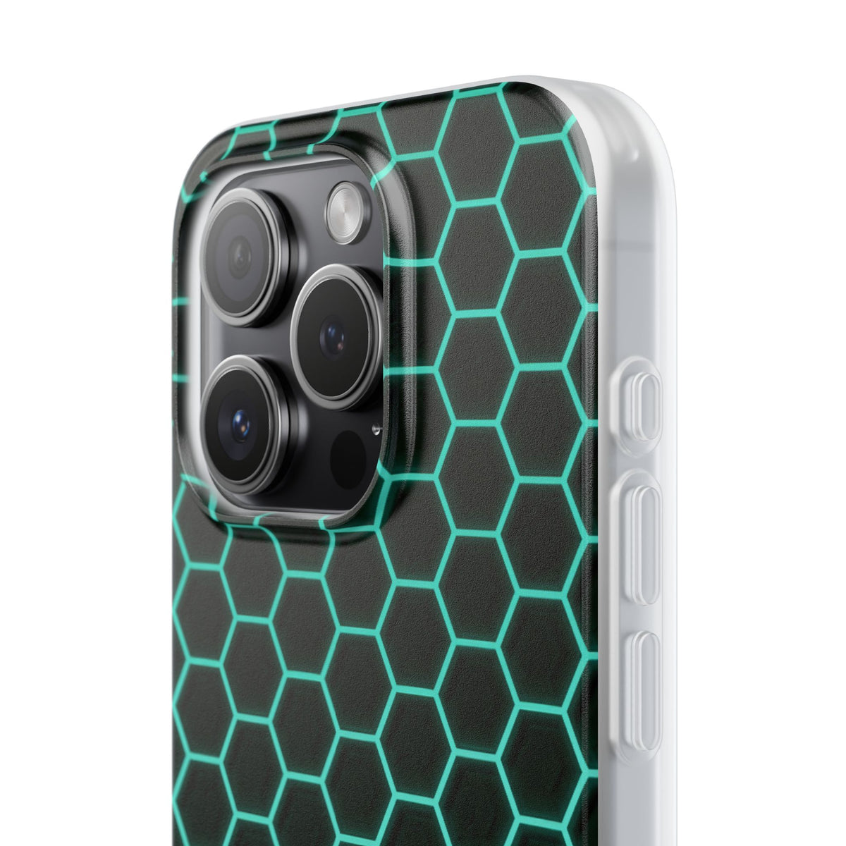 Neon Hex Spectrum · Lite Phone Case for iPhone ·  Teal