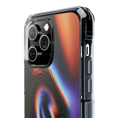Prismatic Resonance · Clear Impact Magnetic Phone Case for iPhone · Purple