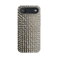 Beige Lite Phone Case for iPhone - Bone Spiked Grid