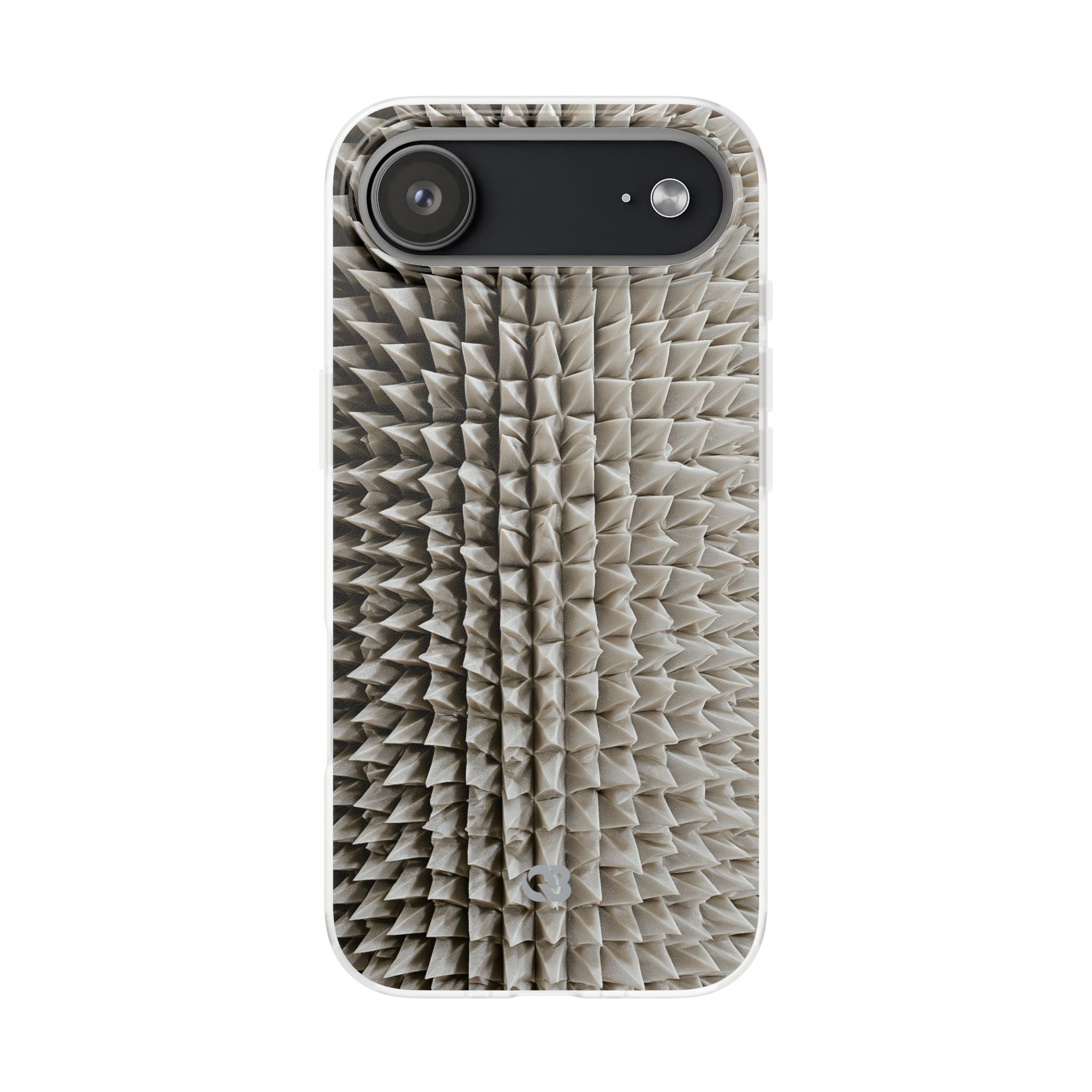 Beige Lite Phone Case for iPhone - Bone Spiked Grid