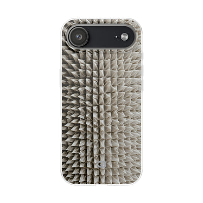 Beige Lite Phone Case for iPhone - Bone Spiked Grid