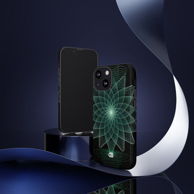 Verdant Harmonic Bloom · Tough Phone Case for iPhone · Black