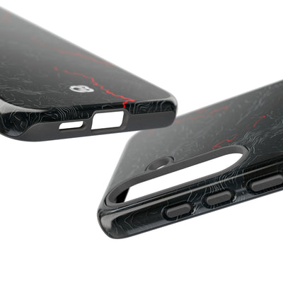 Crimson Rift · Tough Phone Case for Samsung · Black