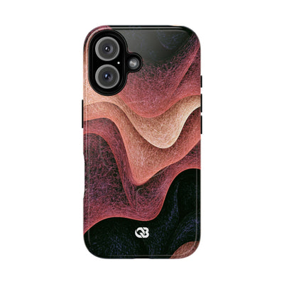 Rose Contour Waves · Tough 2.0 Magnetic Phone Case for iPhone · Pink