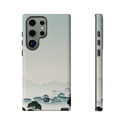 Blue Tough Phone Case for Samsung - Mist Valley Pagoda