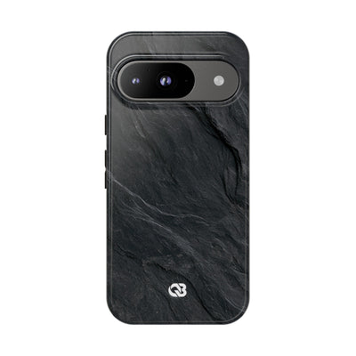 Dark Slate Strata · Tough Phone Case for Pixel ·  Black