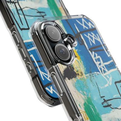 Azure Urban Scribble · Impact Custodia per iPhone · Magsafe