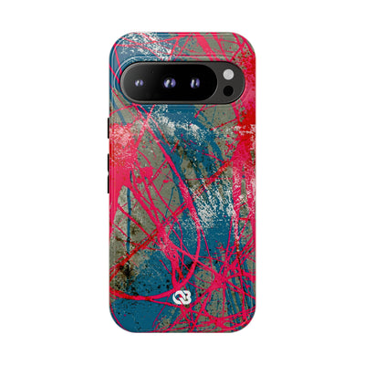 Neon Static Drip · Tough Phone Case for Pixel ·  Pink