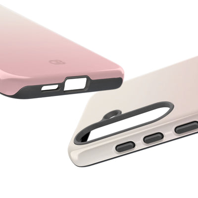 Pink Tough Phone Case for Samsung - Frosted Blush Horizon