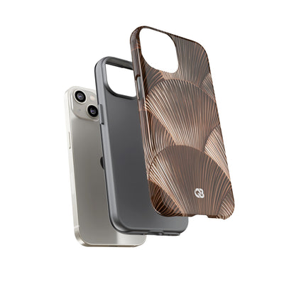 Rose Gilded Fan · Tough Phone Case for iPhone · Gold