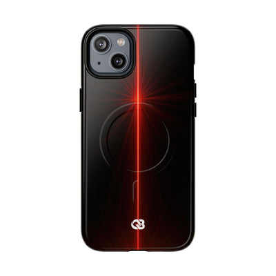 Red Tough 2.0 Magsafe Phone Case for iPhone - Crimson Flare Vector