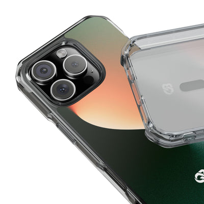 Luminous Arc · Clear Impact Magnetic Phone Case for iPhone · Green