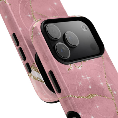Rose Sparkle Marble · Tough+ Coque de téléphone pour iPhone · Magsafe